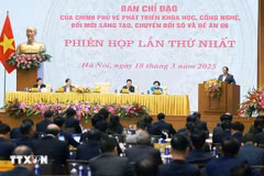 会议场景。图自越通社