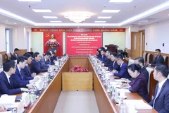 会谈场景。图自越通社