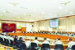 缅甸联邦选举委员会会议。图自Myawaddy