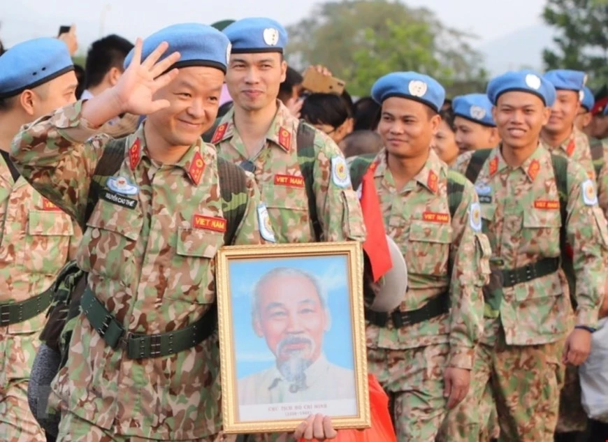 越南二号二级野战医院第二组共有30名干部、人员。图自越通社记者杨江 摄