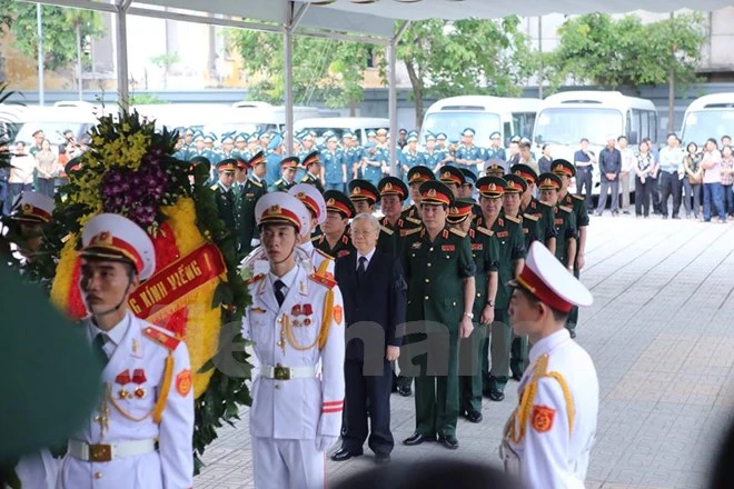 越共中央总书记阮富仲出席仪式。（图片来源：越通社）