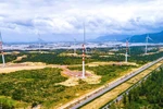 平定省风力发电机。图自越通社