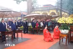 越南国家主席梁强主持在升龙皇城的春祭仪式