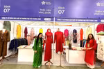 北升龙生产与贸易股份公司展位。图自越通社