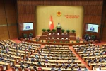 越南第十五届国会第八次会议闭幕式。图自越通社