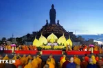 祈愿世界和平法会。图自越通社