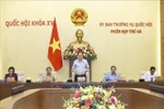 国会主席陈清敏在国会常务委员会第48次会议上发表讲话。图自越通社