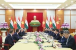 苏林总书记会见匈牙利总统舒尤克·道马什