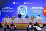 国际记者会现场。图自越通社