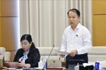 国会法律与司法委员会主席黄青松发表讲话。图自越通社