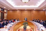 12月9日上午，越共中央总书记苏林主持召开了党的第十四次全国代表大会各小组常委会工作会议。图自越通社