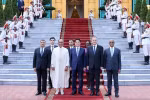 国家主席梁强接受各国大使递交国书