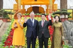 比利时国王菲利普与王后玛蒂尔德参观升龙皇城