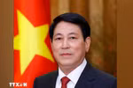 越南国家主席梁强。图自越通社