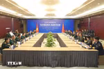 国防部长潘文江大将与多国防长进行会晤