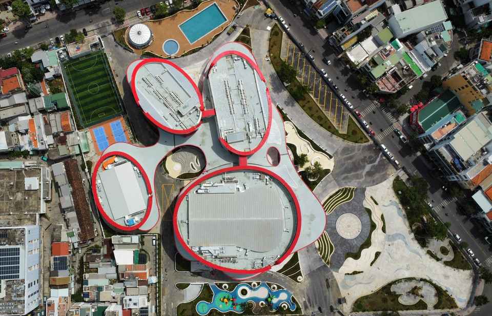 庆和省少年文化宫建筑独具特色。图自越通社