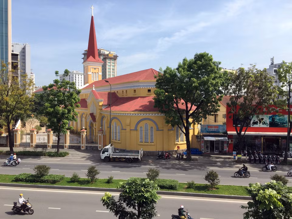 潘西科教堂是顺化市典型的法式建筑之一。图自越通社