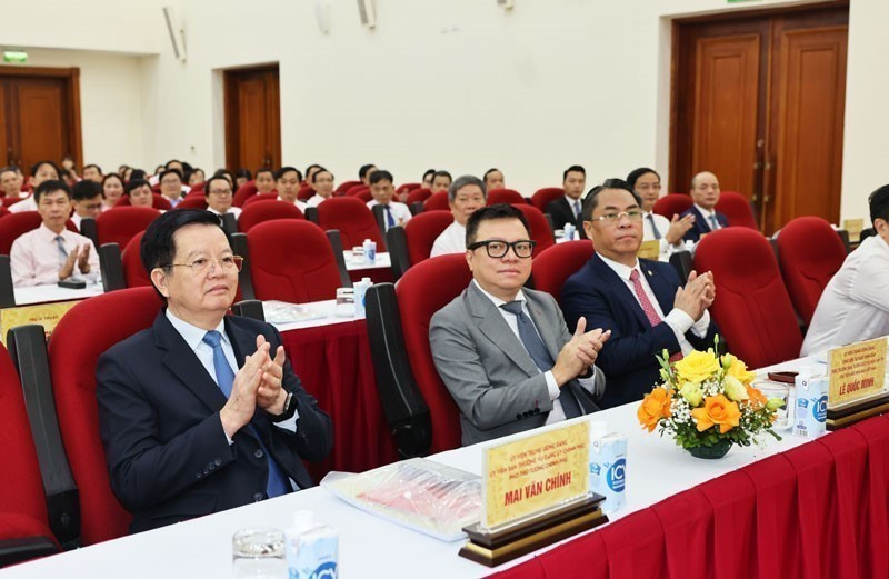 与会代表出席越南共产党越通社机关第27次代表大会。图自越通社