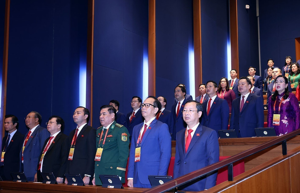 越南国家主席梁强在开幕式上致辞。图自越通社