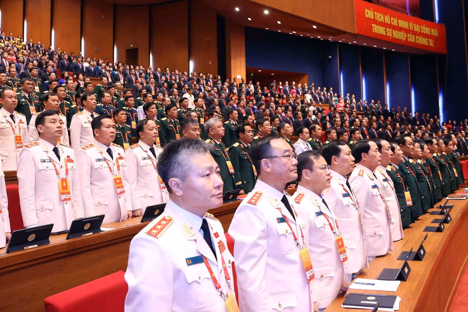越南国家主席梁强在开幕式上致辞。图自越通社