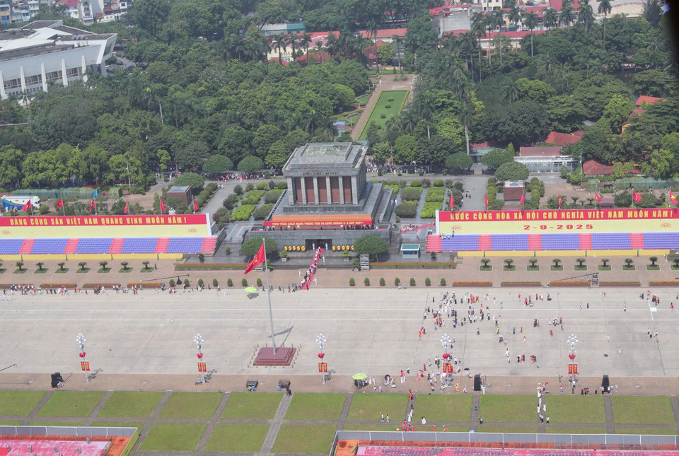 巴亭广场——阅兵游行的举办地。图自越通社