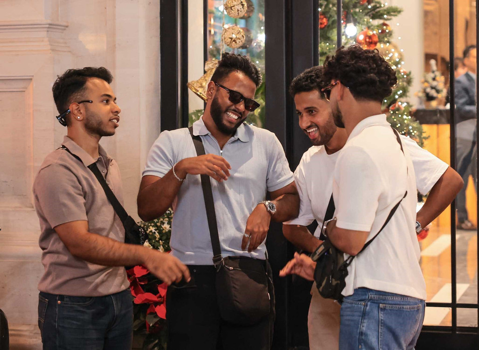 众多外国游客选择河内作为迎接2026年倒计时的目的地。图自越通社