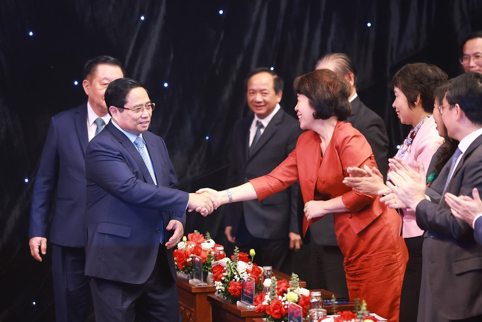 政府总理范明政出席第十一届全国对外新闻奖颁奖仪式。图自越通社