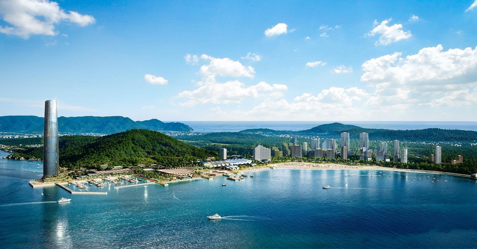 APEC多功能综合体全景图。图自越通社