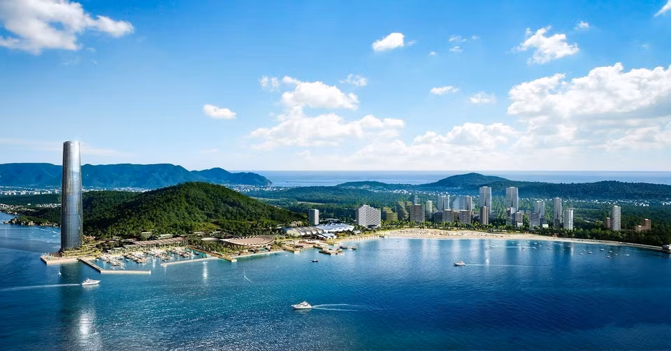 APEC多功能综合体全景图。图自越通社