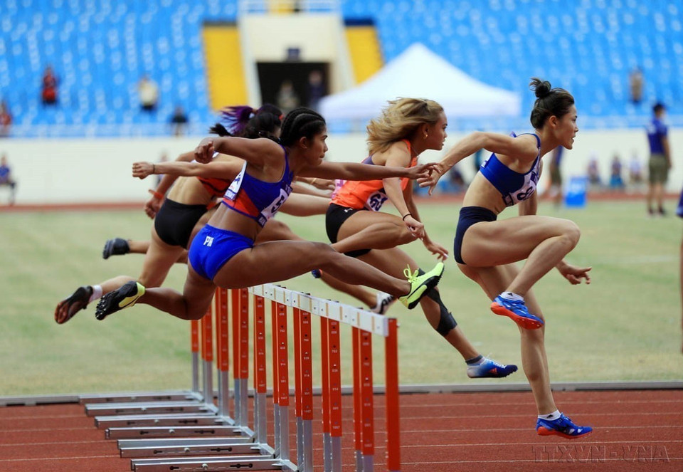 在第31届东南亚运动会期间，越南田径队已夺得22枚金牌，创下历史新高，为越南体育代表团跃居奖牌榜榜首做出积极贡献。图自越通社