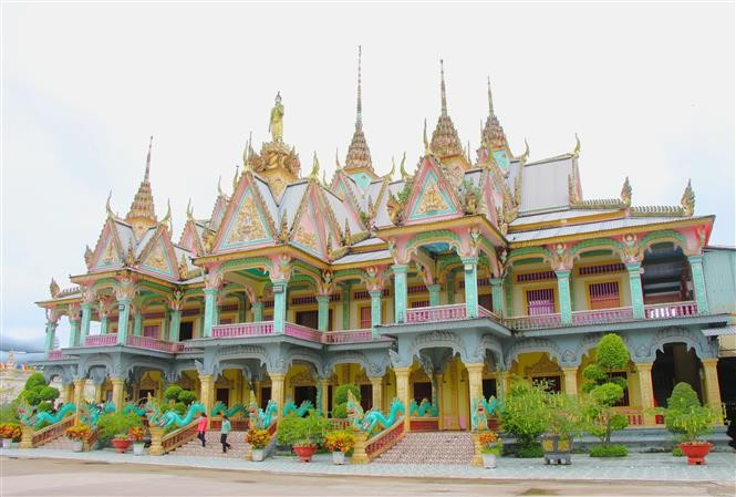 Sala大殿——举行重要宗教活动的场所。图自越通社