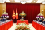 越共中央总书记苏林会见多家大型国际集团和企业负责人