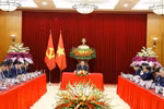 越共中央总书记苏林会见多家大型国际集团和企业负责人