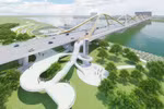 横跨红河的陈兴道大桥正式动工兴建