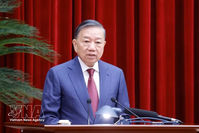 越共中央总书记、国家主席苏林。图自越通社