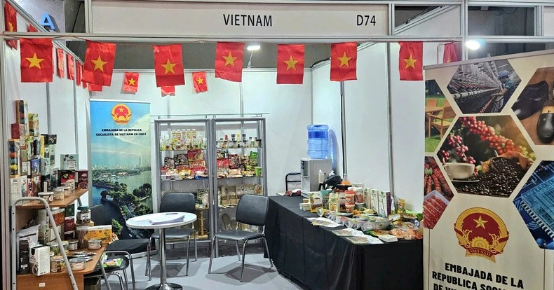 越南企业的展位。图自越通社