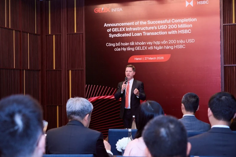汇丰银行（越南）宣布已完成为 GELEX 基础设施股份公司提供的一笔总额为2亿美元、期限为5年的银团贷款。图自Vietnam+
