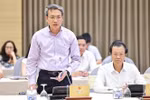 越南公安部办公厅主任、公安部发言人阮国瓒发言。图自越通社