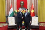 国家主席梁强会见匈牙利国会主席格维尔·拉斯洛。图自越通社