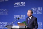 苏林总书记发言。图自越通社