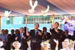 柬埔寨人民党在金边隆重举行该党成立74周年庆典。图自越通社