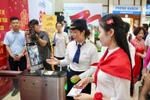 生物识别票务系统亮相。图自越通社