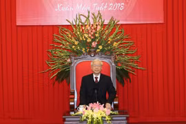 阮富仲会见东盟各国驻越大使与代办（组图）