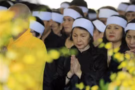 原越共中央总书记杜梅追悼会在河内和胡志明市隆重举行（组图）