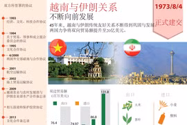图表新闻：越南与伊朗关系 不断向前发展