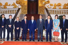  越南政府总理阮春福会见日本国际协力机构主席北冈伸一
