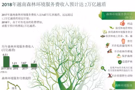 图表新闻：2018年越南森林环境服务费收入预计达 2万亿越盾