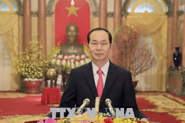 越南国家主席陈大光发表2018戊戌年新年贺词
