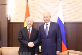 俄总统向当选越南国家主席的阮富仲总书记致贺电