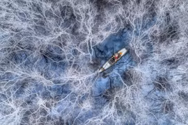 组图：三江潟湖获得2021年世界无人机摄影大赛一等奖